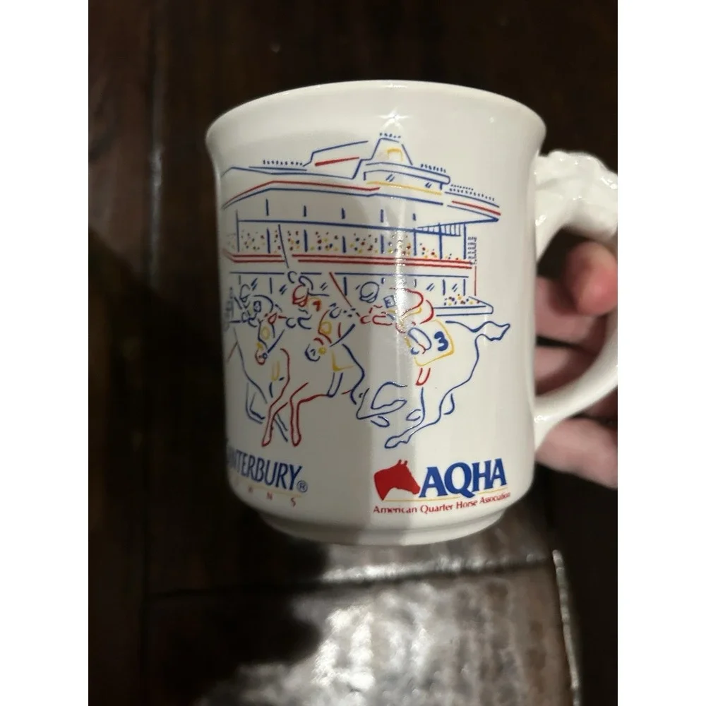 Vtg AQHA Canterbury Cup Quater Horse Equestrian Jockey Races English Stock Horse